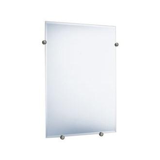 Smedbo C309N 19 in. x 28 in. Wall Mounted Rectangular Mirror in Brushed Nickel from the Cabin Collection